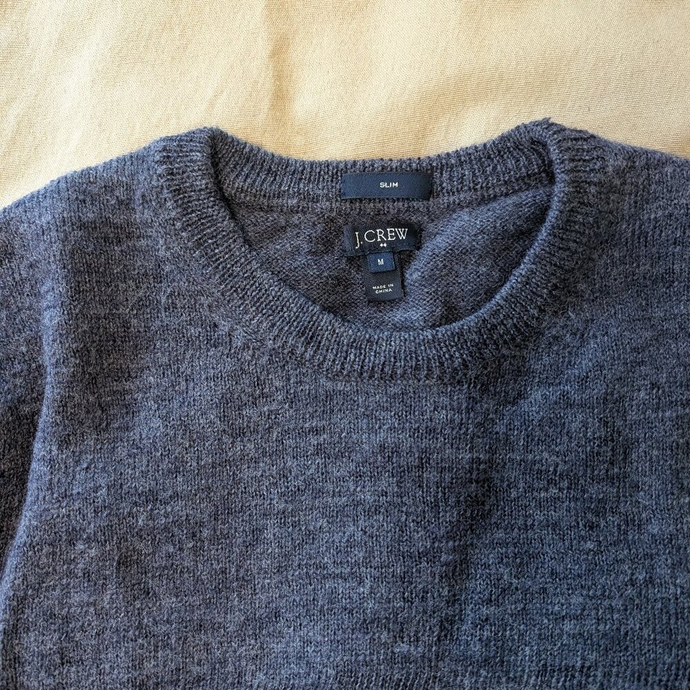 J Crew Rugged Elbow Patch Sweater